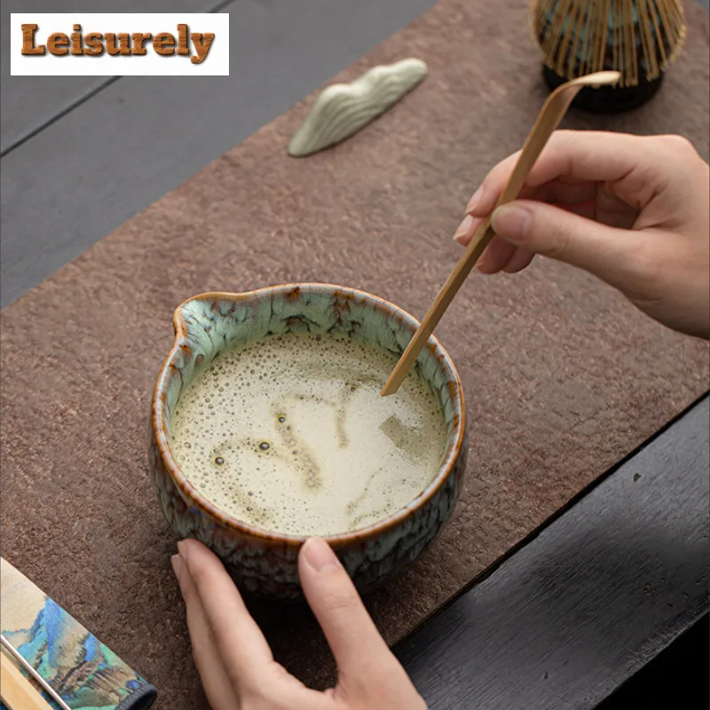 Green Tea Set Complete Set Handmade Whisk Grinder Brushes Bamboo Chasen Japanese Matcha Set Kit Tea Maker Tea Ordering Tools