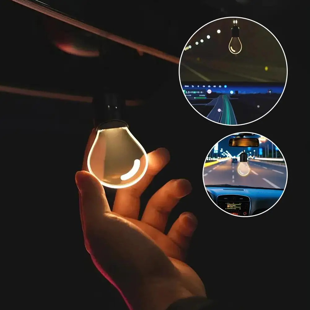 휴대용 LED 소형 전구 자동차 실내등 장식 스트링 걸이형 전구 고급 분위기 부드러운 조명 장거리 여행용 창의적인 선물