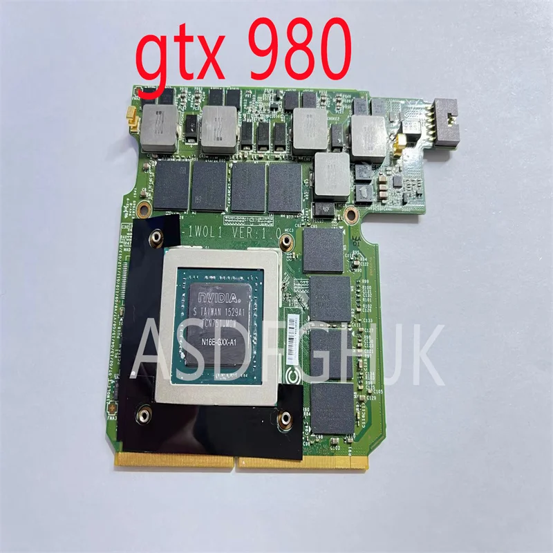 Originale Usato Gtx 980 8Gb Gddr5 N16E-Gxx-A1 Laptop Gpu Scheda Grafica Ms-1W0L1 Mxm 3.0 Per Msi Gt73 Gt73Vr Ms-17A1 Completamente Testato
