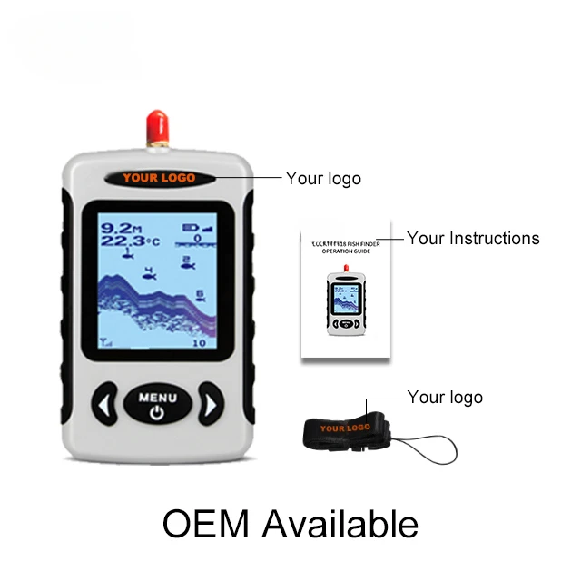 FF718-W Portable Fish Depth Finder Fishing Rods Lucky