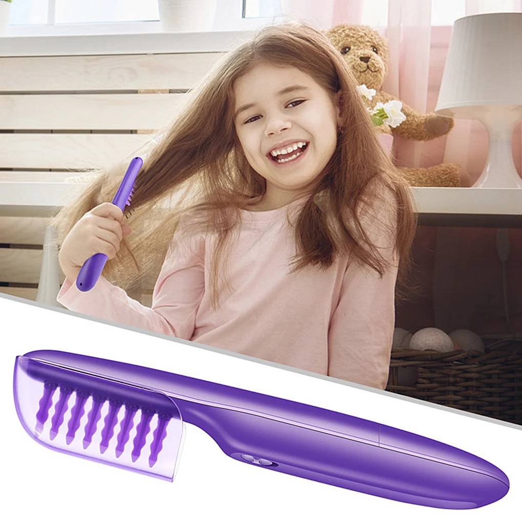 HotHairStraightenerWetDryCordlessHairDetanglingBrushElectric