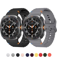 Bracelet pour Samsung Galaxy Watch 8 ultra 6/6 Classic/5 pro/4 44mm 40mm 43mm 46mm, Bracelet en Silicone correa Galaxy Watch 7 47mm 1