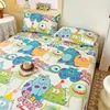 One Printed Single-piece Bed Hat ( Without Pillowcase) Mattress Cover Full Cover Dust-proof Anti-slip Bed Cover for All Seasons 2