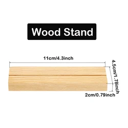 Elegant Wood Stand Music Plaque Home & Office Decor Gift (Wood Stand)