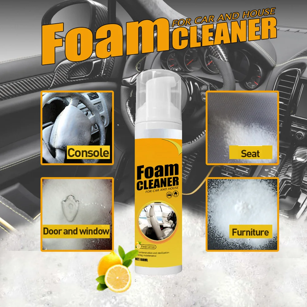 300ml Multi-purpose Foam Cleaner Spray Anti-aging Automoive Cleaning Tool Home Car Interior Wash Foam Cleaner Refurbish Cleaning car seats cleaner