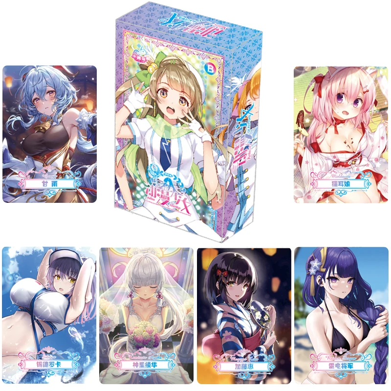 

24/36/48Box Anime Beauties/Goddess Story Collection Cards Game Playing Cards Table Board Toys For Family Children Christmas Gift