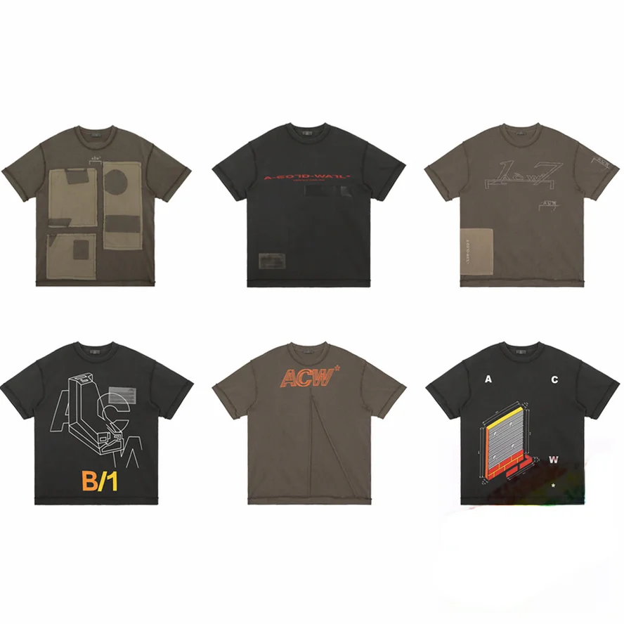 

A COLD WALL Vintage T Shirt Men Women Best Quality T-shirt Oversize Embroidered Letter A-COLD-WALL Tee ACW Tops