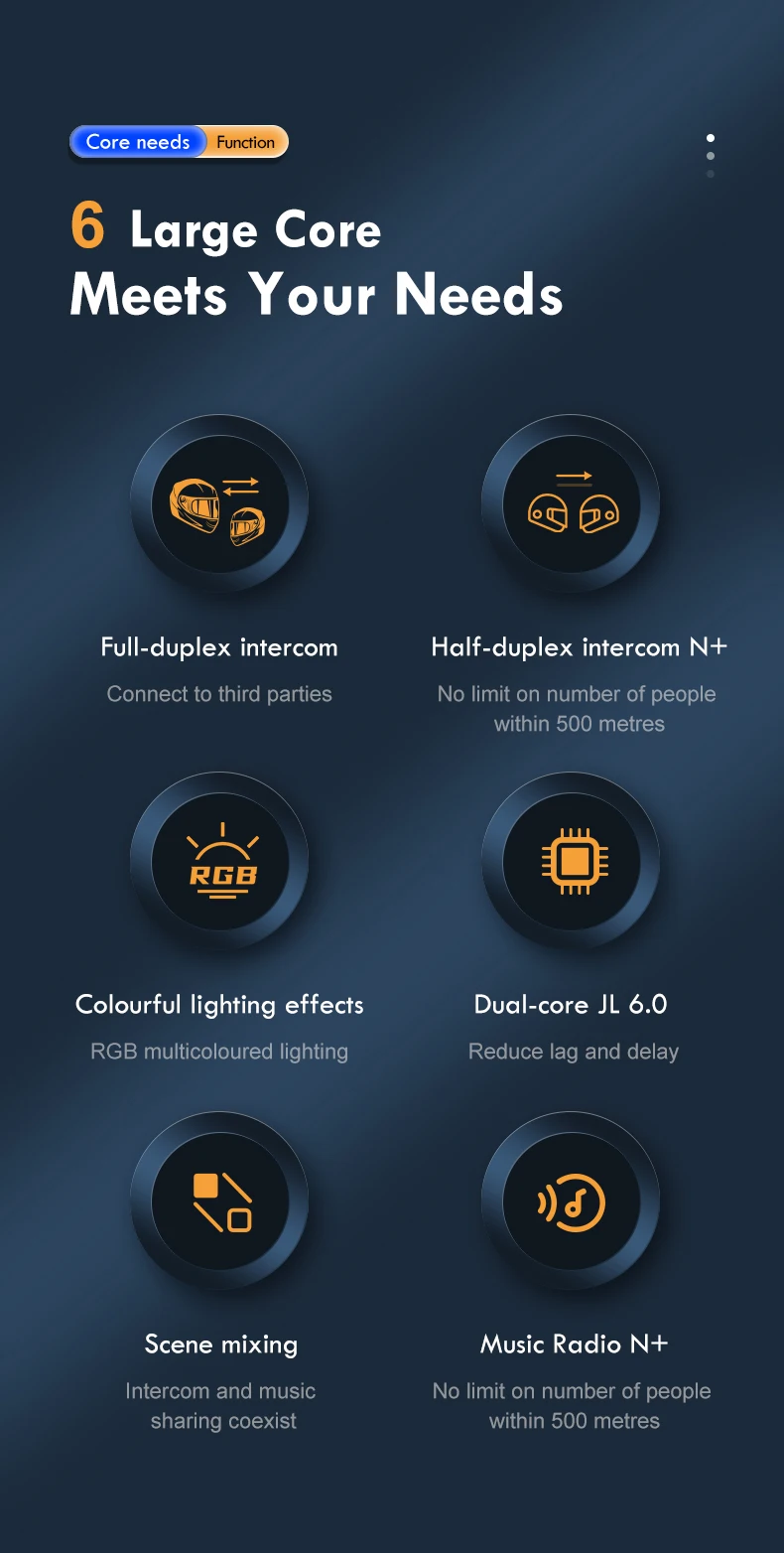 Wireless Bluetooth Motorcycle Helmet Headset Intercom Waterproof_voghion.com