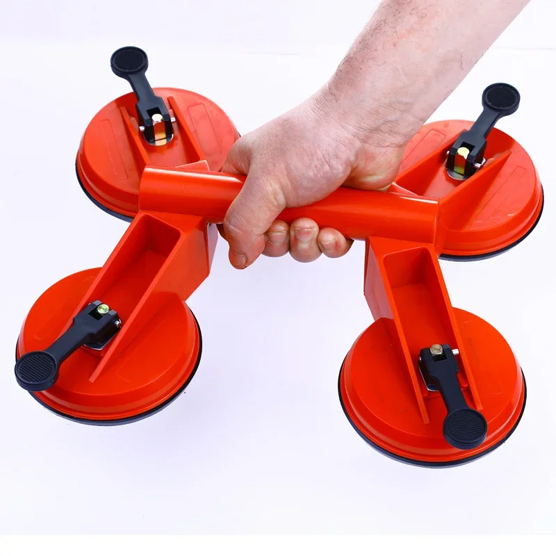 Handle Four Suction Cup Glass Suction Cups Dent Puller Handle Lifter Car Dent Puller Removers Locking Vacuum Repair Hand Tool