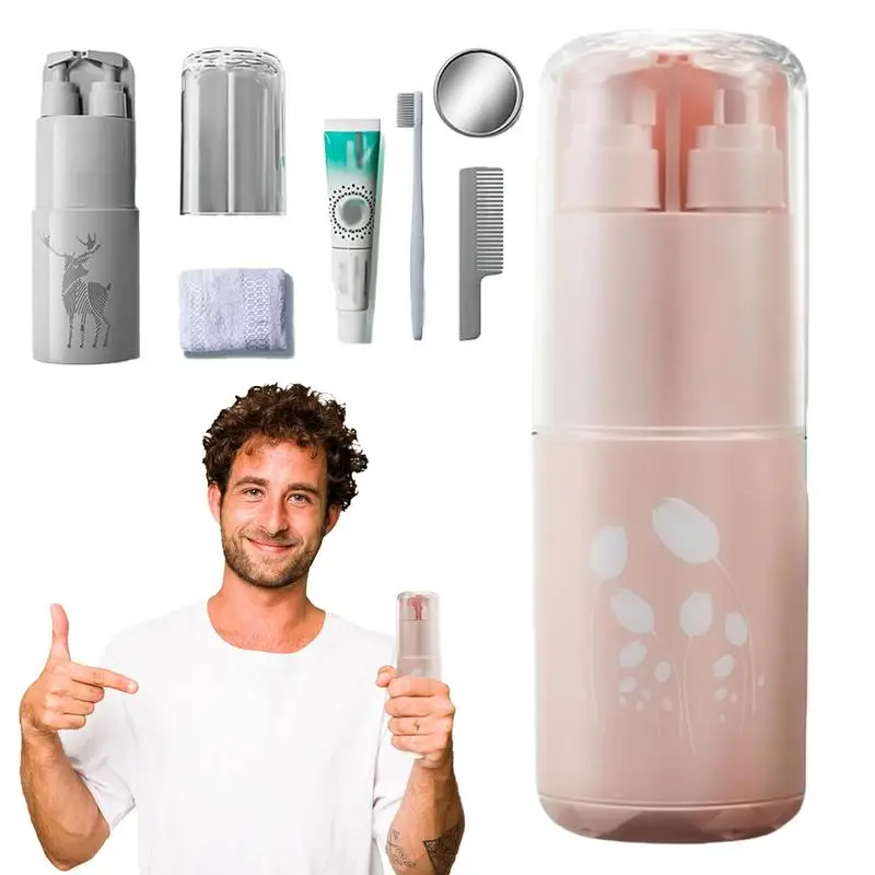 Travel Toiletry Cup Set Travel Multi-Functional Toiletries Kit Multi-Functional Must-Haves for Bathroom Business Trip