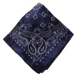 Tie - Dye Paisley Bandana Face Mask for Cycling and Outdoor Activities (Navy blue)