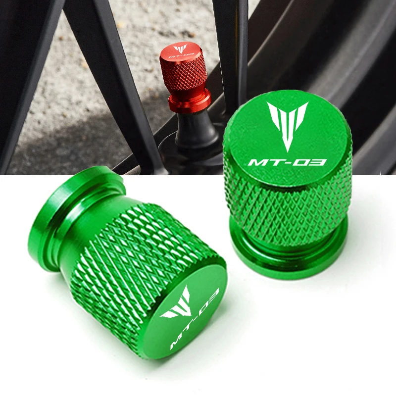 Tire Valve Caps Tyre Stem Covers Airdust Waterproof Accessories For Yamaha MT03 MT 03 All Year Motorcycle