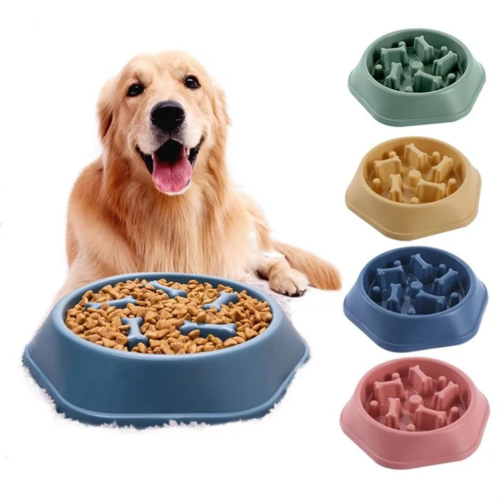 Title 1, Slow Feeder Dog Bowl Anti Gulping Healthy Eatin...