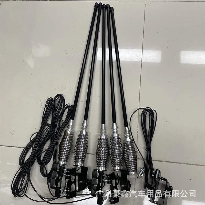70cm 섬유 자동차 장식 안테나, 오프로드 프론트 범퍼용 클립온 마운트
