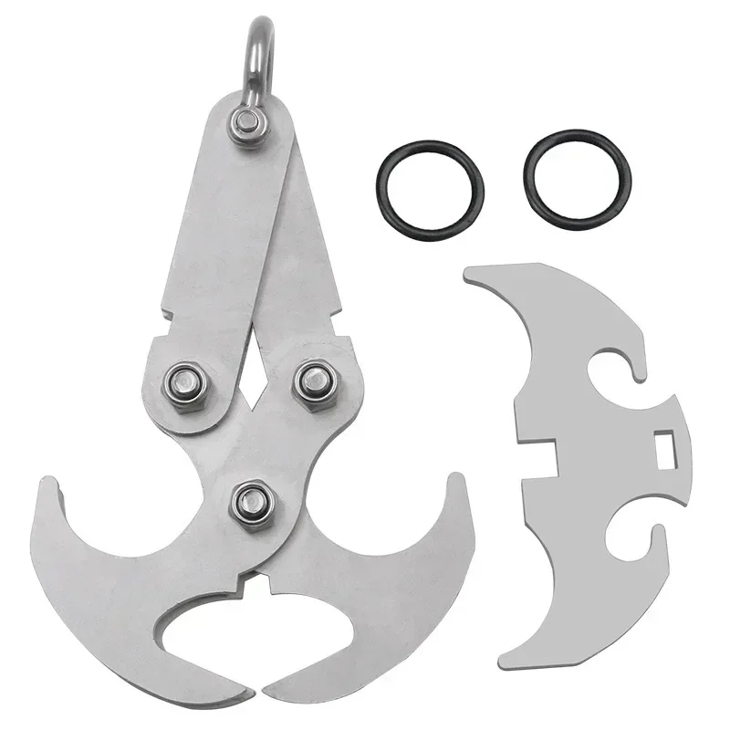 Stainless Steel Magnetic Grappling Hook Folding Climbing Claw Outdoor Activities Folding Grappling Hook
