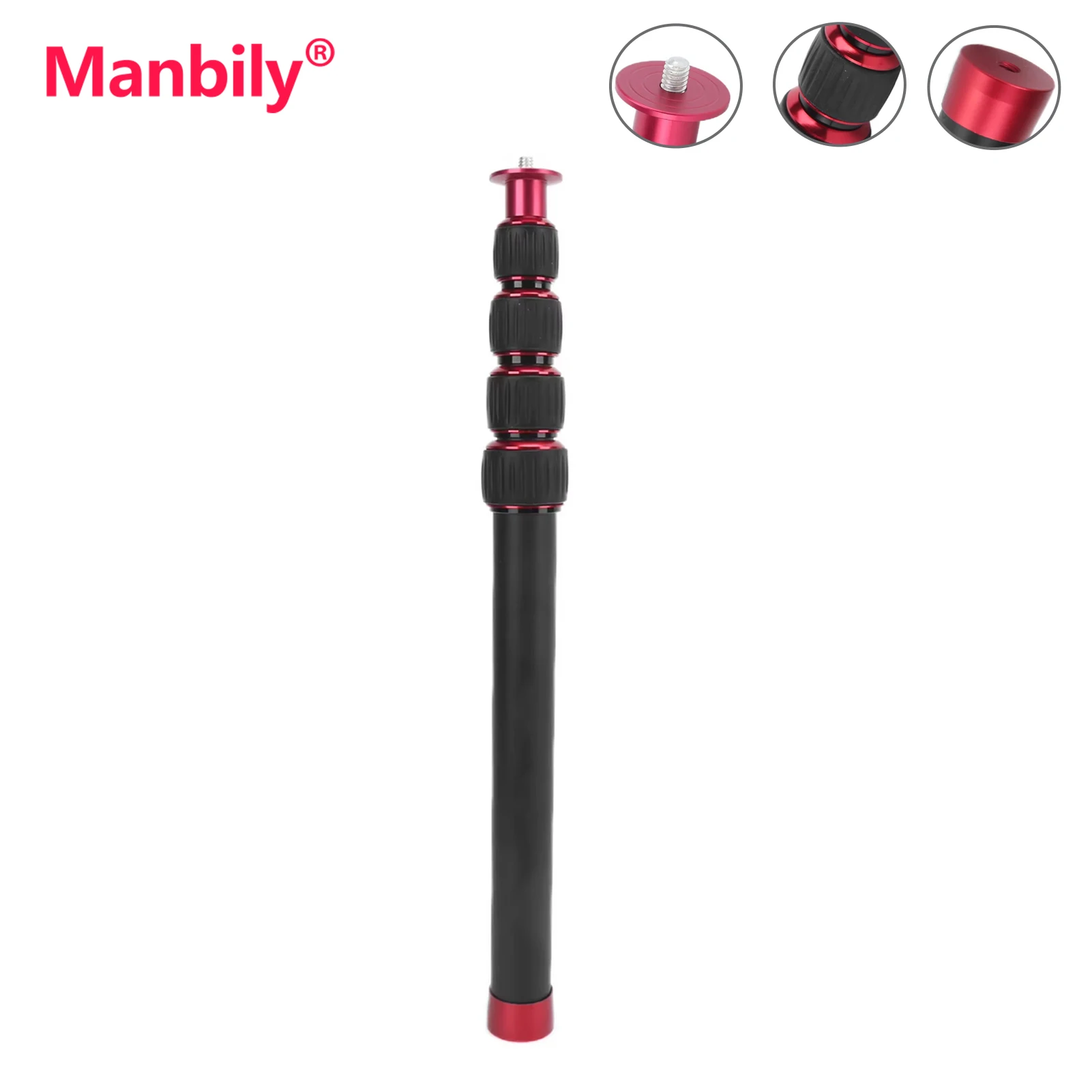 Camera Tripod Manbily 108cm Tripod Stabilizer for Handheld GoPro Monopod Mount Extension Rod Mobile phone holder for DSLR & SLR Cameras