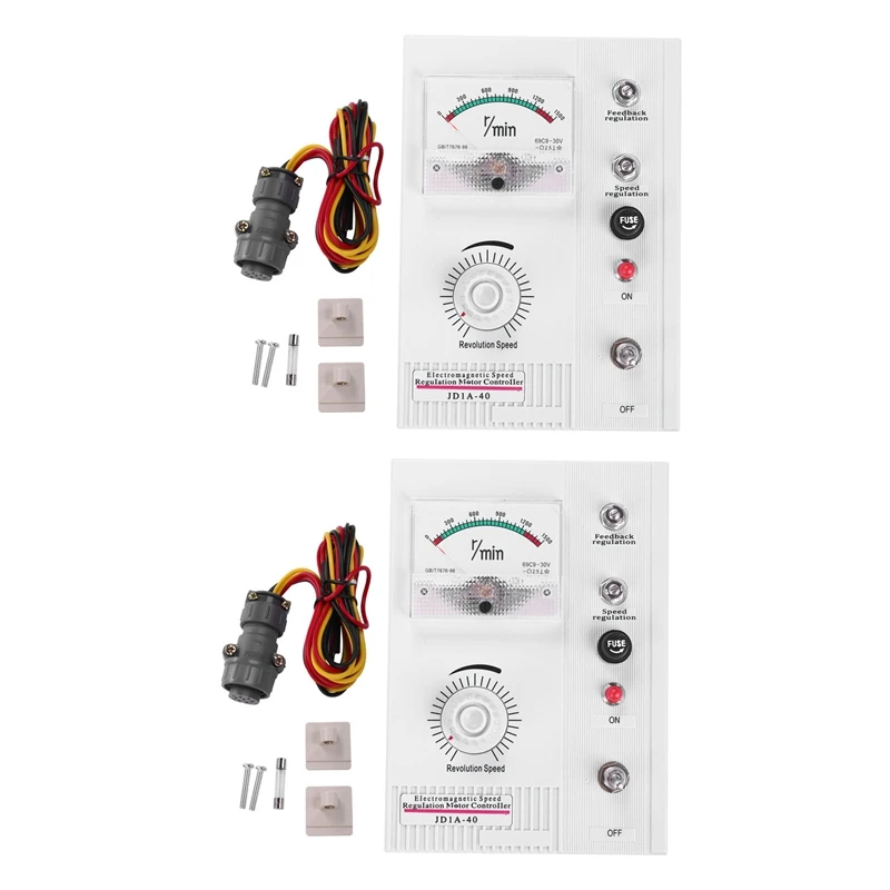 

2X Jd1a-40 Ac Motor Speed Controller 15-40Kw Dc 90V 5A Motor Speed Pinpoint Regulator 132-1320Rpm Controller Ip55