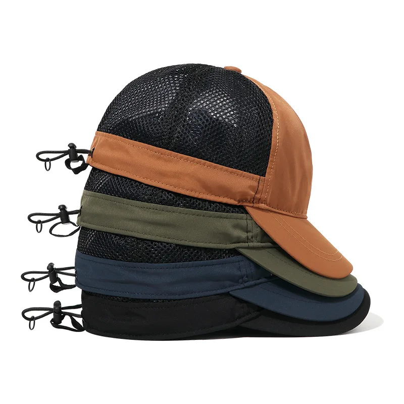 

2023 New Men Mesh Baseball Cap Women Quick-Dry Breathable Hat Running Sun Visor Snapback Hip-Hop Casquette Fishing Peaked Gorra