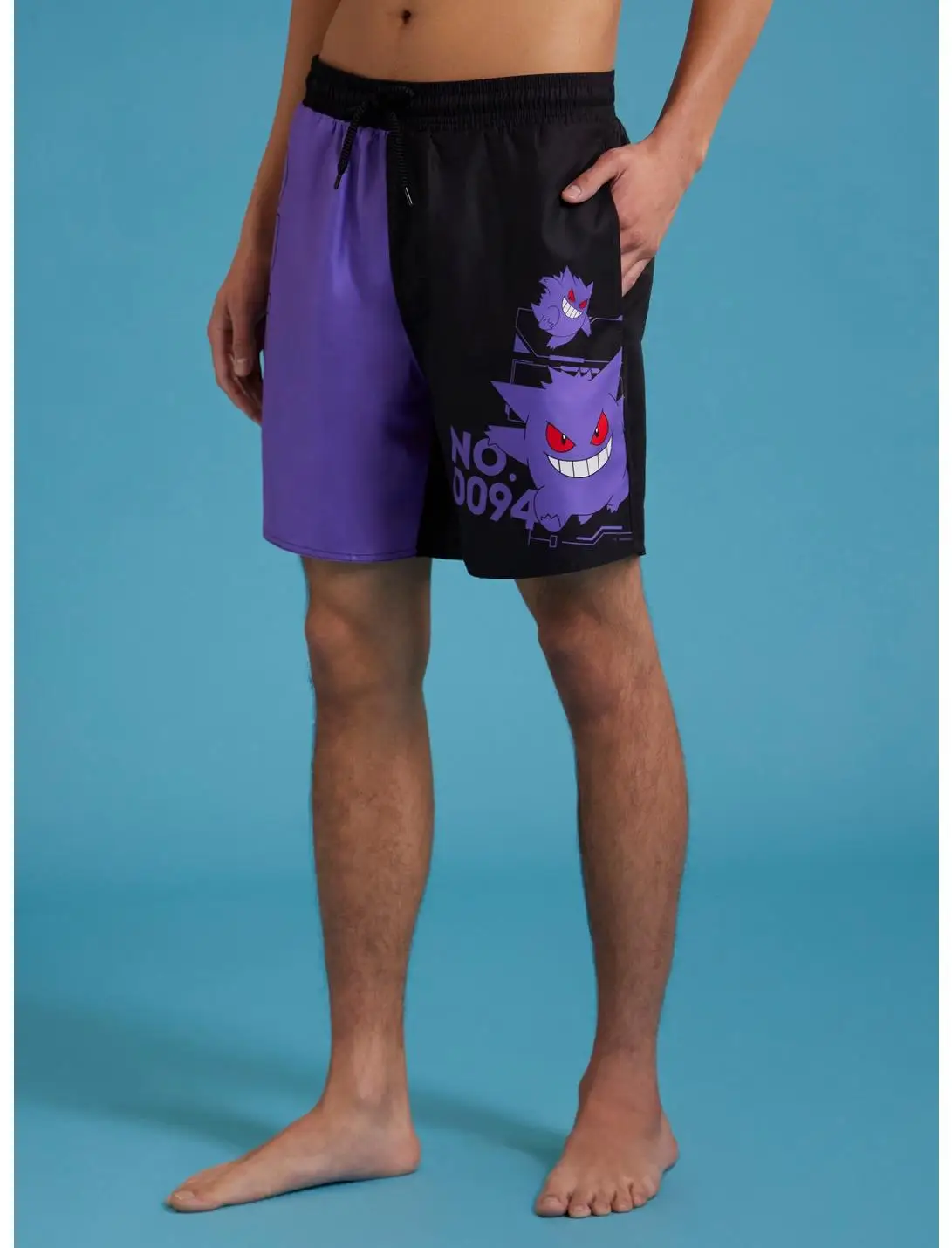 24/25 Summer Super Cool Shorts Original Vacation Vacation Quick Dry Beach Pants Unisex Pokemon Gengar Split Swim Trunks 3