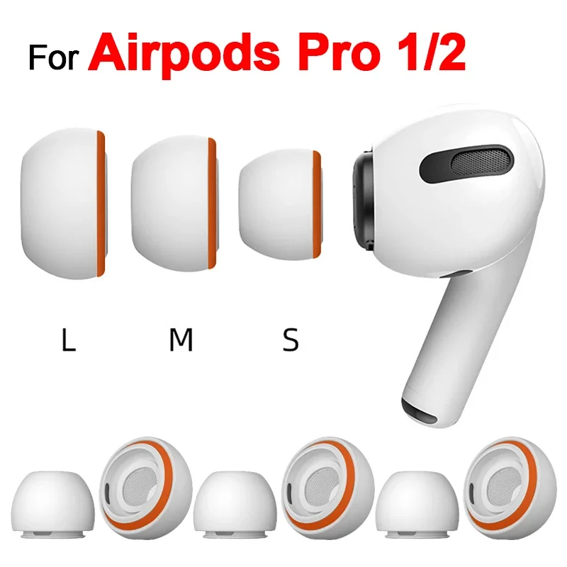 

Replacement Ear Tips For Airpods Pro 2/1 Generation Soft Silicone Earbuds Earphone Earplug Cover Protector For Airpods Pro