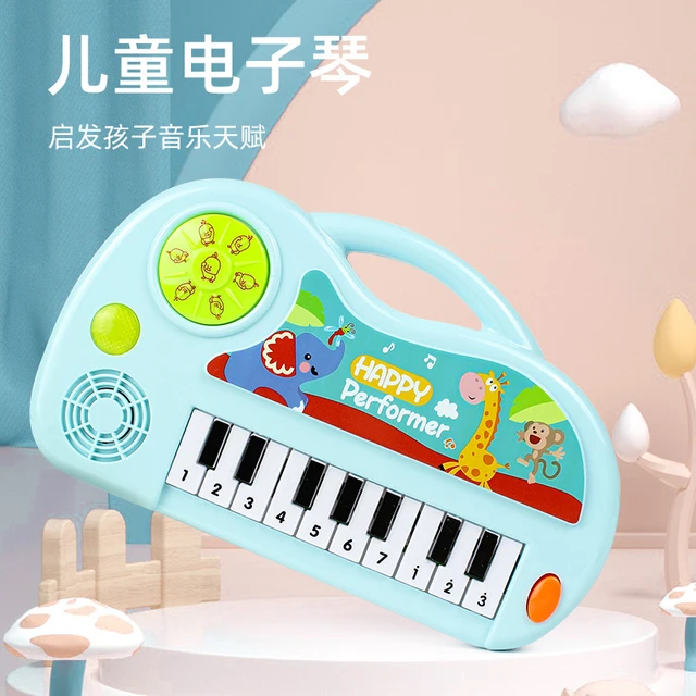 Livro de piano educacional para crianças, brinquedo musical para 3 anos,  brinquedos do bebê, teclados de piano com livro 10, presente de tom -  AliExpress