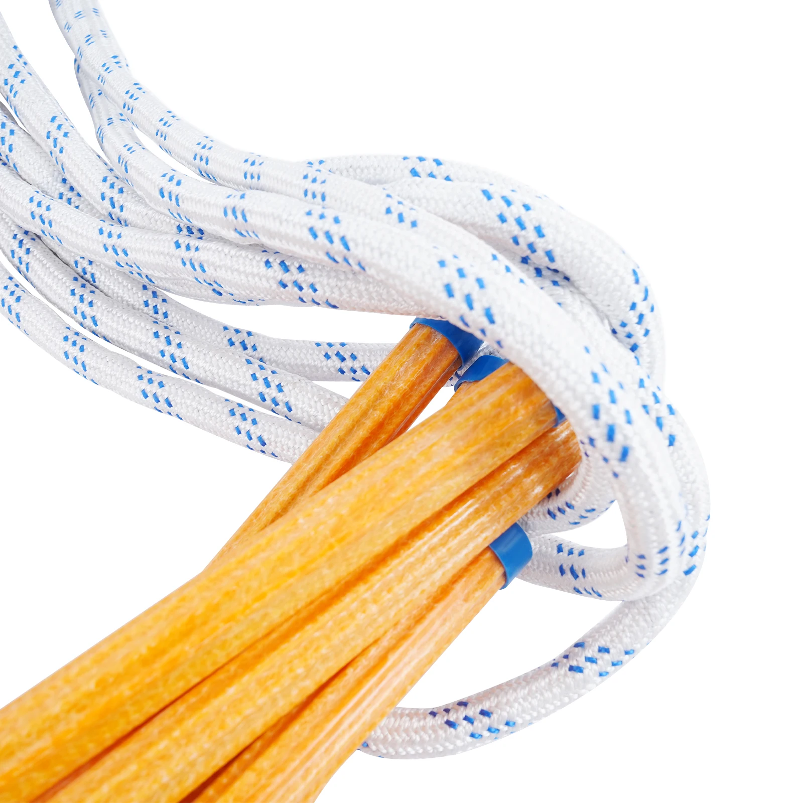 10/5 m tragbare Kletter-Rettungsseilleiter, Notfall-Fluchtleiter, feuerfestes Sicherheitsleitern-Set mit Handschuhen + Karabiner, 100/120 kg – Detail 8