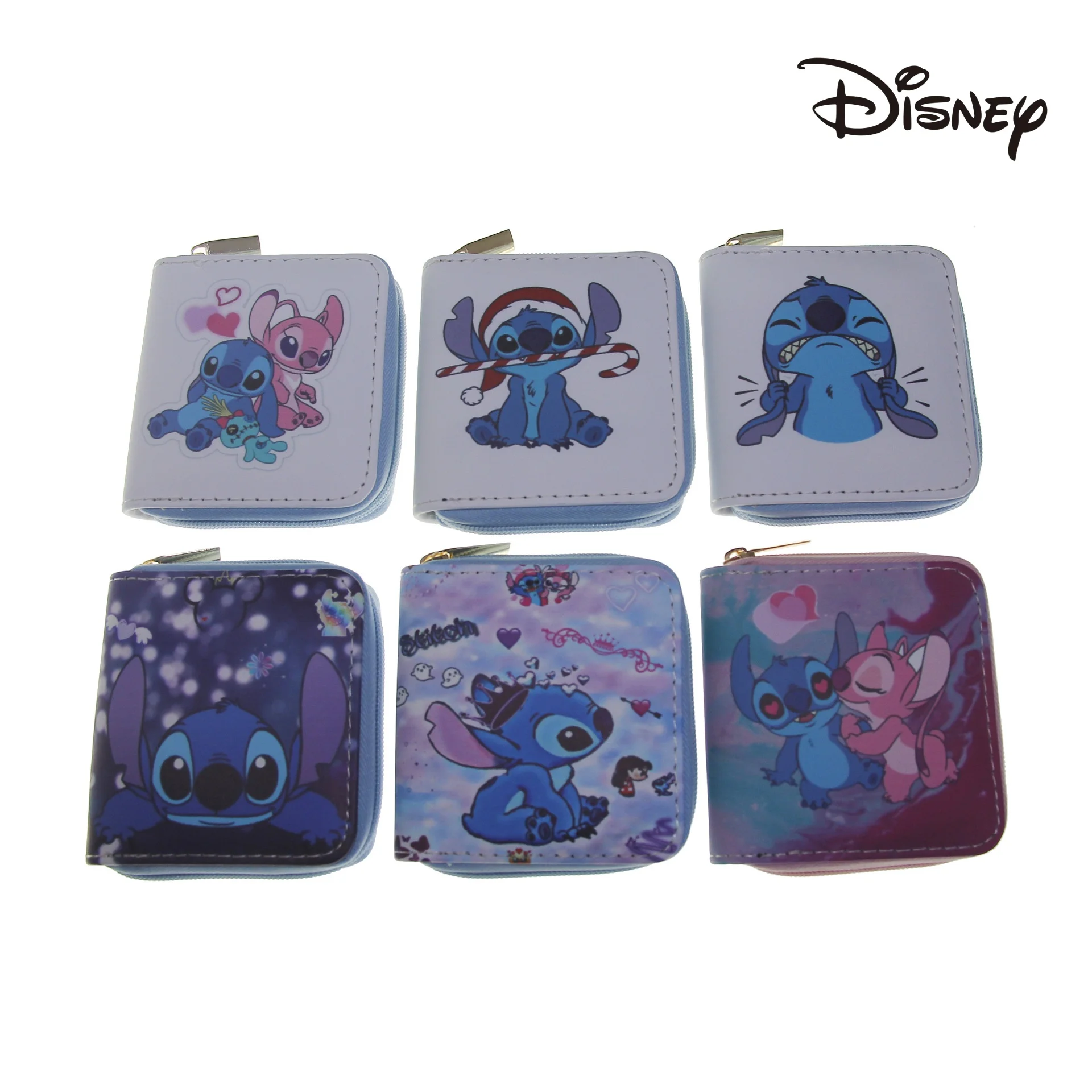 

Disney Lilo & Stitch Wallet Action Anime Figures Stitch Angel Wallet Cute Originality Cartoon Image PU Coin Purse Children Gifts