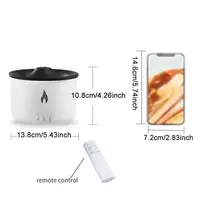 Portable  Diffuser, 1 Piece 360ML Air Humidifier with Cute Smoke Ring Night Light Lamp, Desktop Fragrance Diffuser, Essential 2