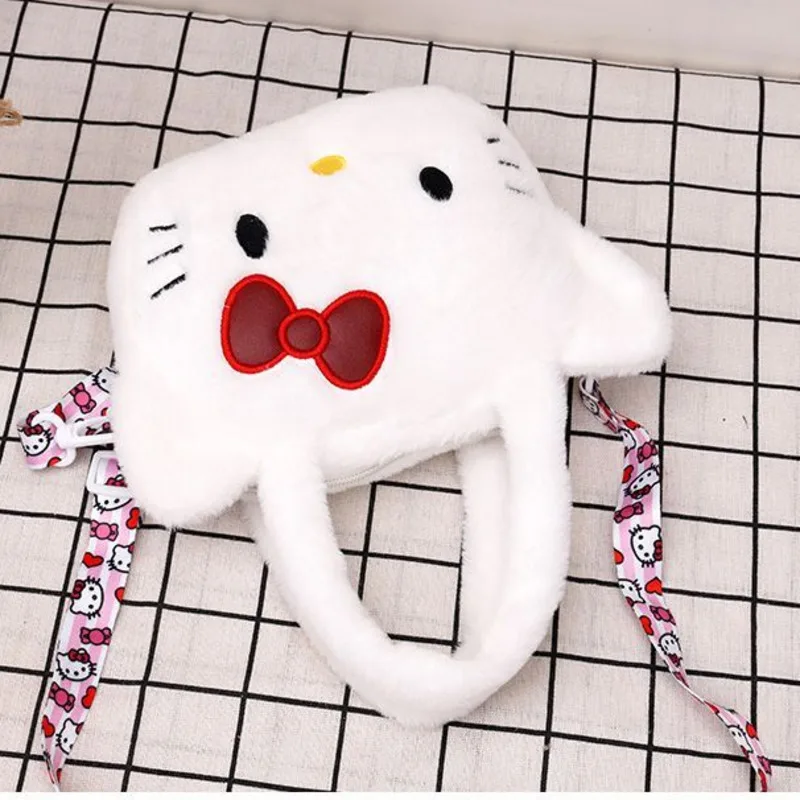 Sanrio Hello Kitty Kawaii Waist Bag Cartoon Cat Girl Fanny Pack Plush Cinnamoroll Cute Melody Embroidery Crossbody Bag Handbag crossbody bags waist packs