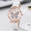 Butterfly Pattern Quartz Women's Watch PU Leather Strap Glitter MultiColor Watch Fashionable Ladies' Gift 2024 Reloj De Mujer 3