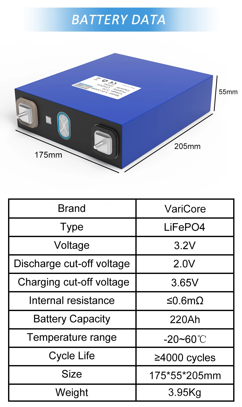 3.2V LiFePO4 Battery 320AH 280ah 200ah 150ah 105ah 340ah DIY 12v 24V Automotive