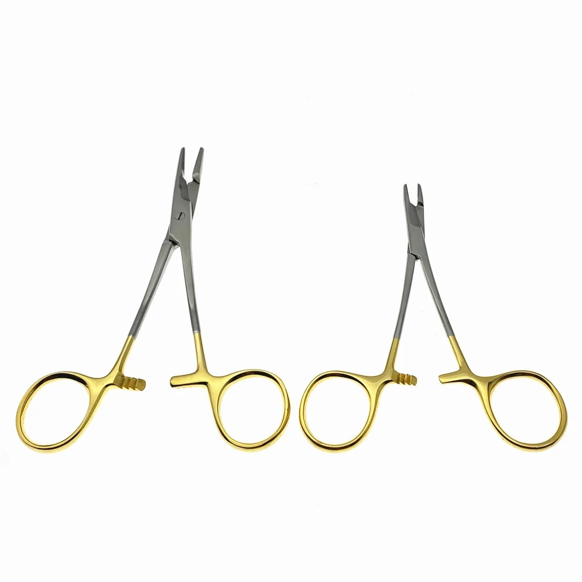 

Multifunctional Needle Holder with Scissors 12.5cm/14cm Gold Handle Clamp Needle Holder Insert with Scissors