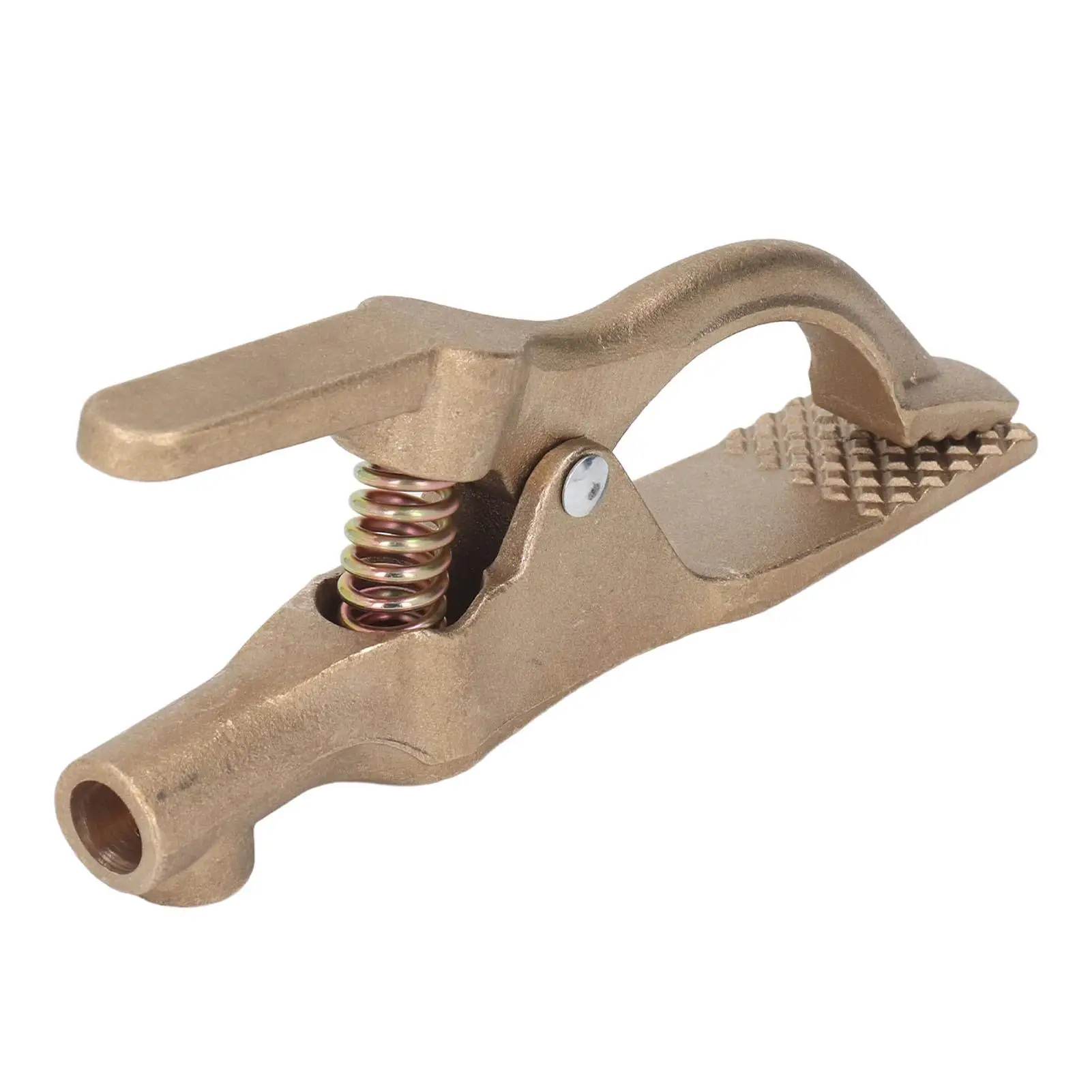 Brass Welding Ground Clamp 35mm Opening-High Conductivity, Oxidation Resistant, 500A Grounding Clip