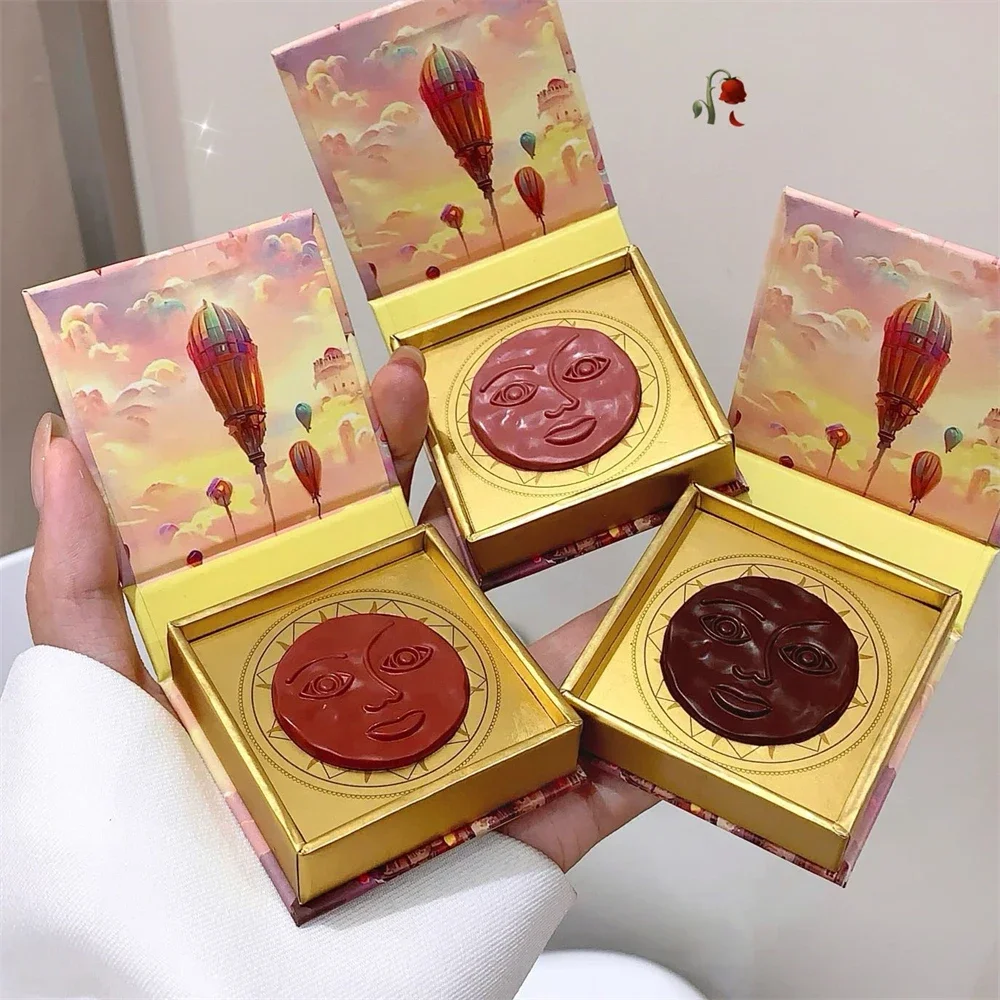Expression Blush Cream Brown Cheek Face Rouge Relief Sunshine Blusher Mud Low Color Rendering Smooth Brightening Outline Makeup facial blusher blush cream cream blusher