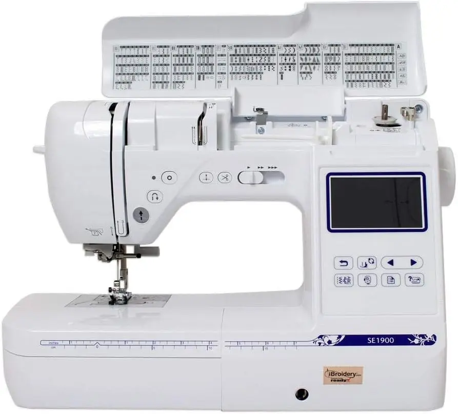 Sewing and Embroidery Machine, 138 Designs, 240 Built-in Stitches, Computerized, 5" x 7" Hoop Area, 3.2" LCD Touc