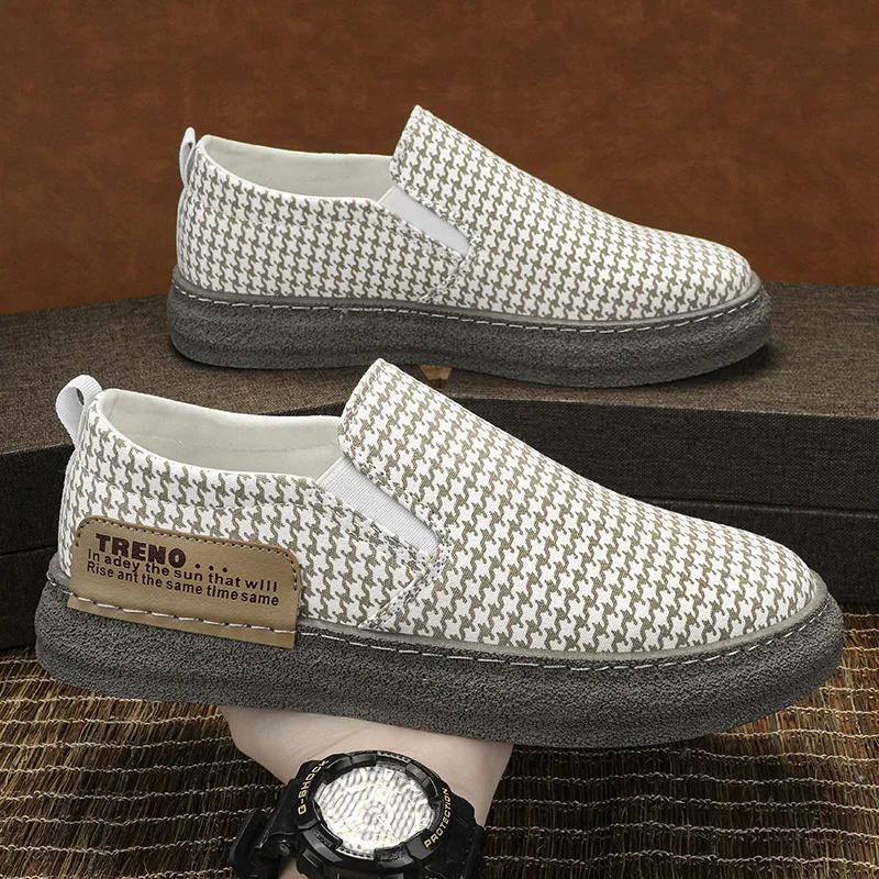 

Mens Casual Shoes Fashion and Comfortable Anti slip 2024 New Man Snekaers Canvas Outdoor Wear-resistant Four Seasons Lightweight