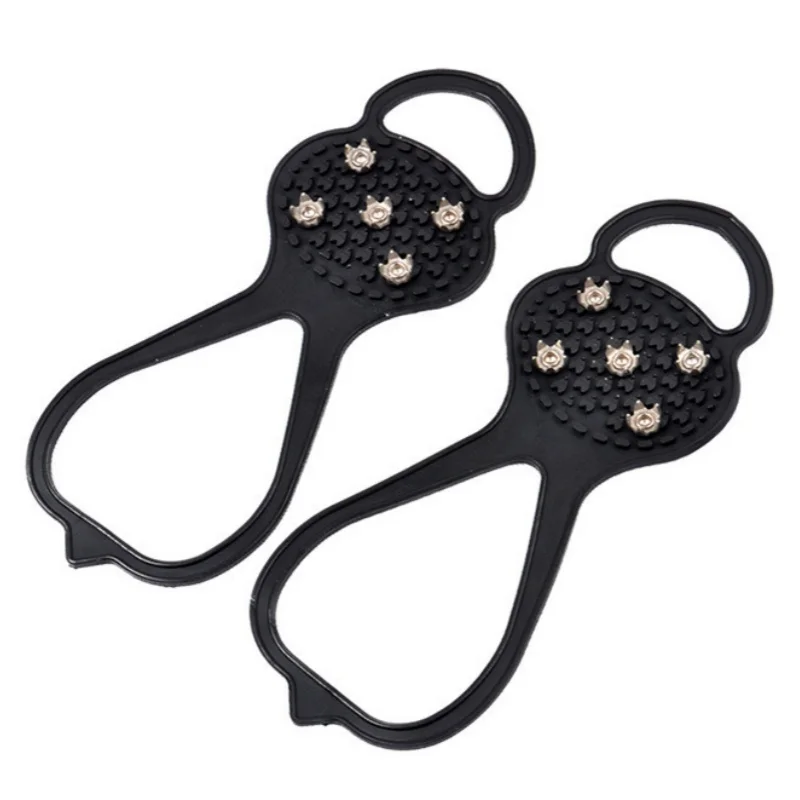 Anti-Skid Snow Ice Claw Climbing Anti Slip Spikes Grips Crampon Cleats Sport Shoe Cover 1Pair for Women Men Boots Cover ice gripper spike,climbing crampons