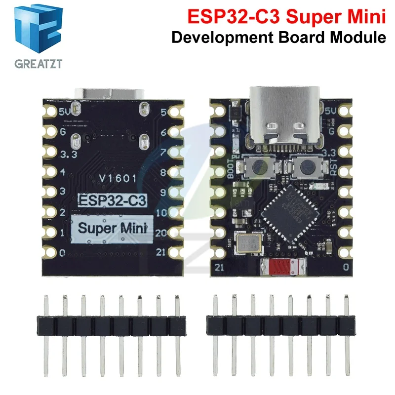รูปสินค้า GREATZT ESP32-C3 บอร์ดพัฒนา ESP32 ซุปเปอร์มินิบอร์ดพัฒนา ESP32 บอร์ดพัฒนาอินเตอร์เน็ตไร้สายบลูทูธสำหรับอาร์ดูโน่