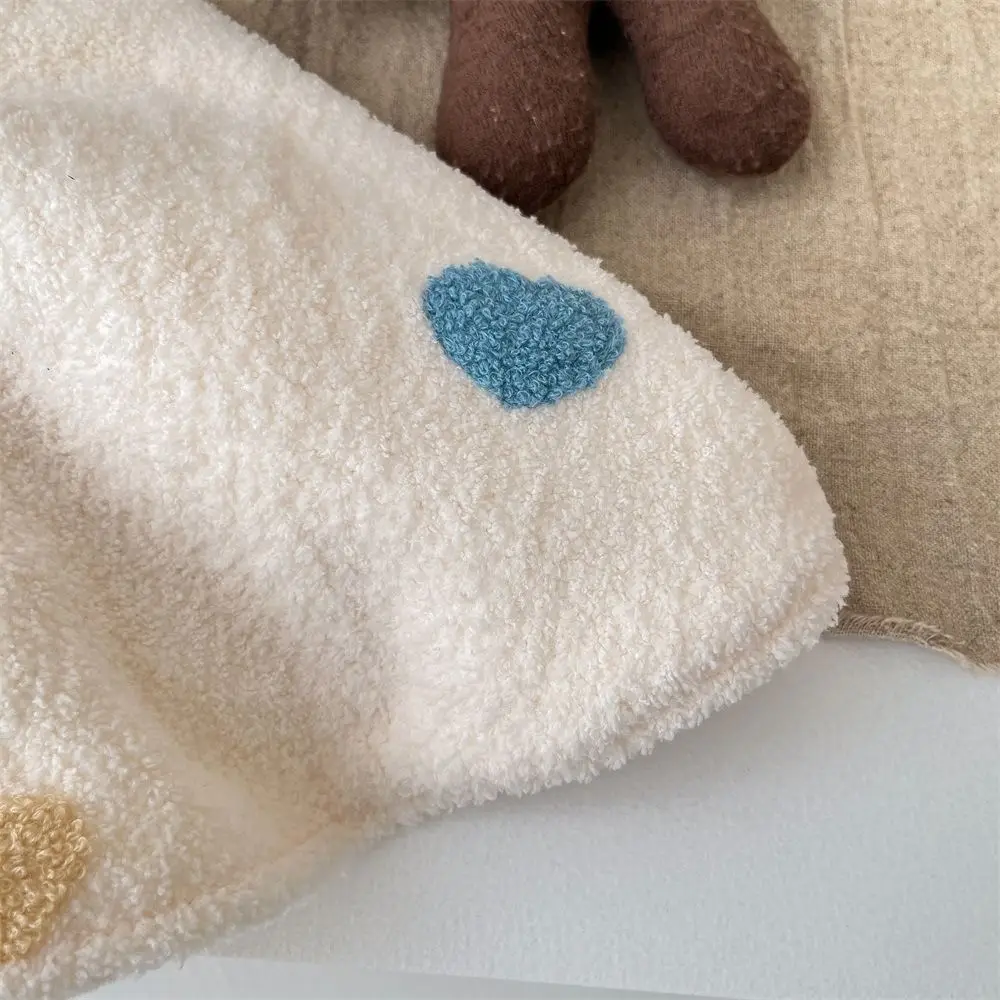 내구성이 뛰어난 따뜻한  후드 망토 플리스 0-2세 용 판초  패션 의상 남아 여아용