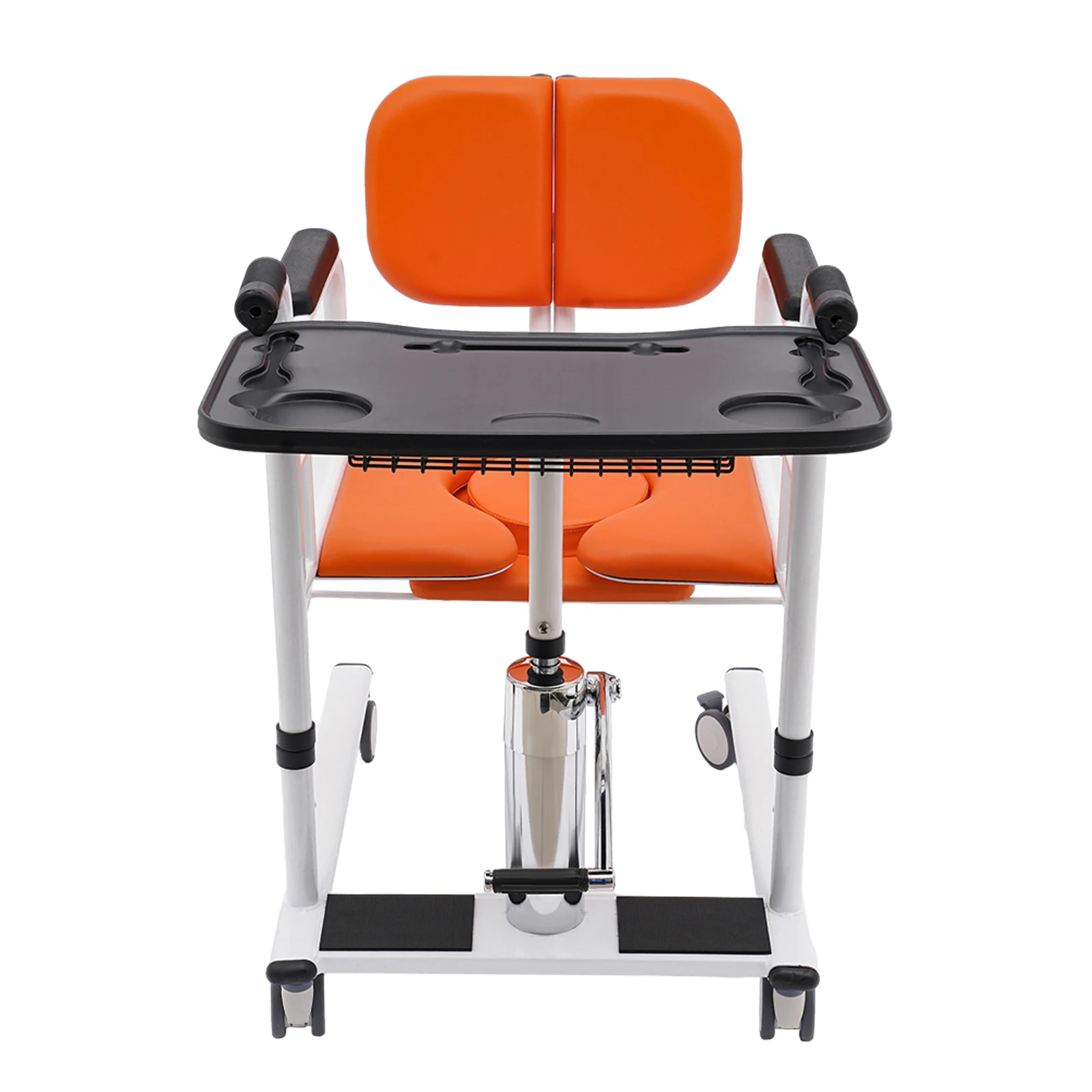 

Hydraulic Patient Lift 330.7lbs Load-bearing Capacity for Home Portable Transport Wheelchair Transfer Aid Orange/Black/Blue