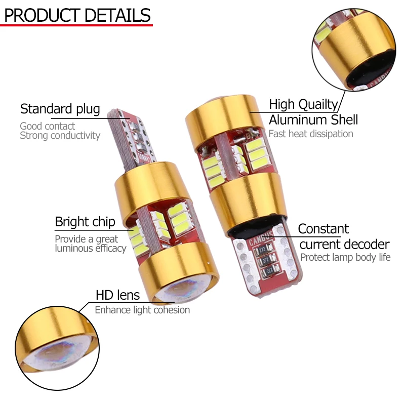 Canbus   LED ڵ  ,  ƽƮ h j g ڸ Ƕ νñ״Ͼ Ʈ b c d LED  Ʈ, T10 W5W, 2 