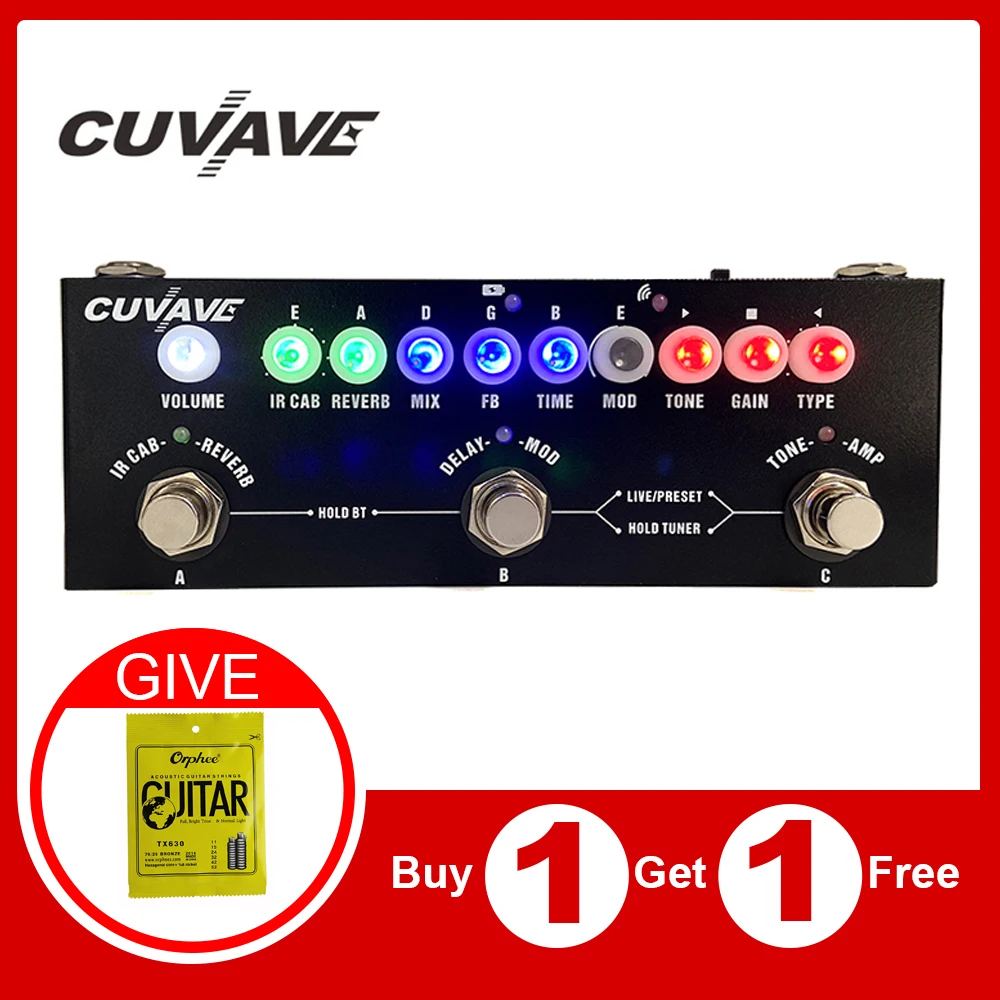 Cuvave Cube Baby Delay Multi Effects Pedal Processsor 8 Ir