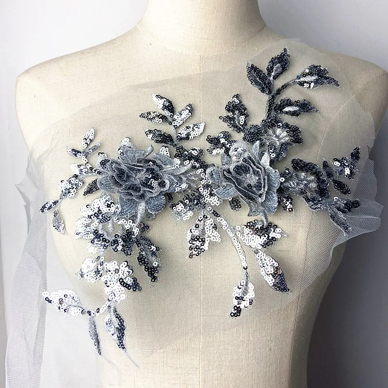 needle&thread スパンコール刺繍 ウェディングドレス 結婚式 二次会 