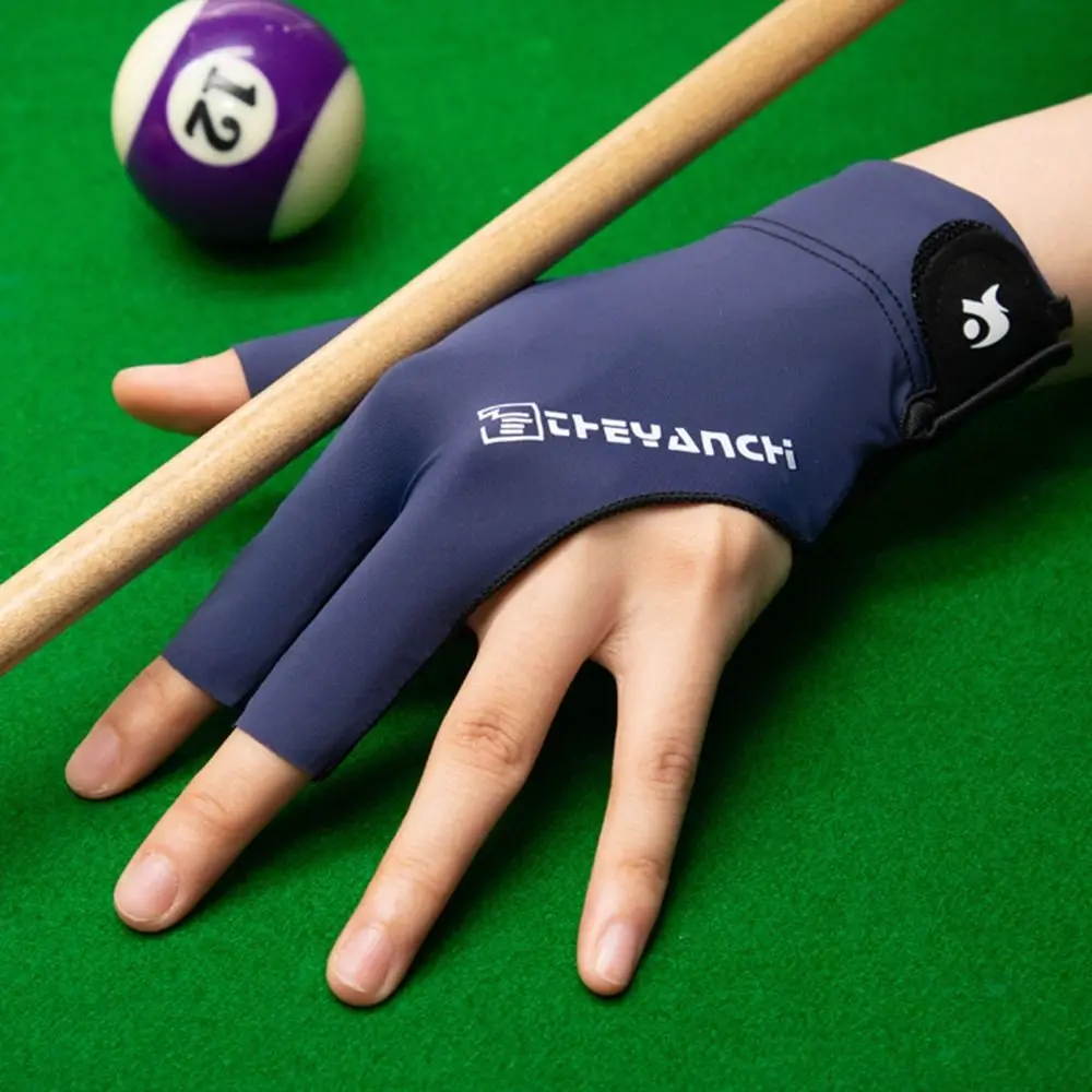 Elastic Billiards Glove Non Slip Breathable Billiard Training Gloves Left and Right Hand Three Fingers Glove