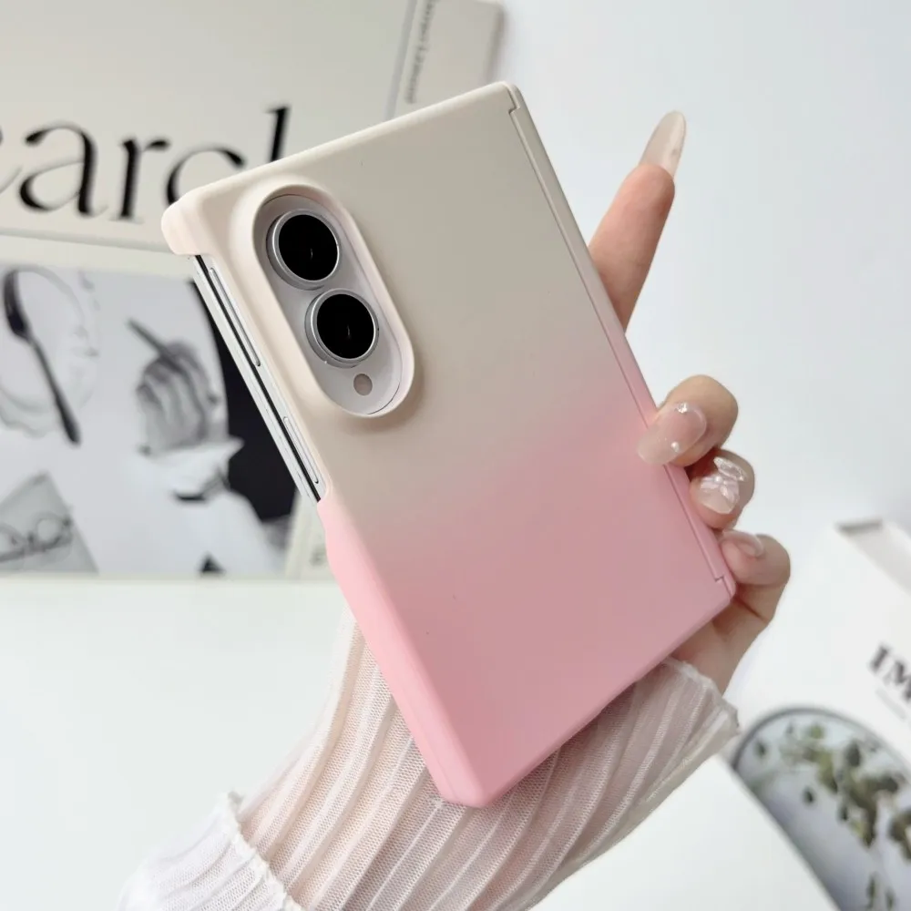 Gradient Dual Color Axis Hinge Shockproof Protective Case