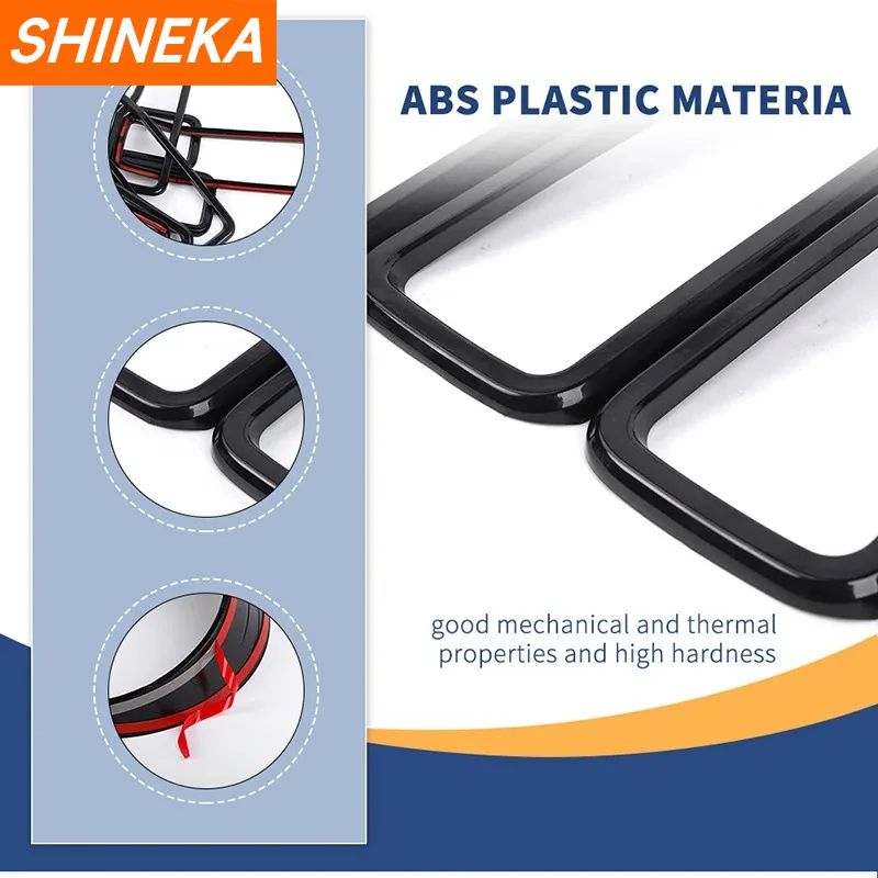 GQDGCU Nebelscheinwerfer-Abdeckung Für Jeep Wrangler JL & Gladiator JT 2018-2024