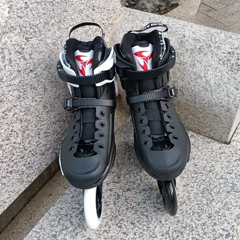 Adult Inline Skates 3 Wheels Outdoor Speed Skating Shoes Sneaker Roller Skate Aluminum Alloy Trucks Advancer Beginner Men adult roller skates