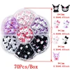 Sanrioed Hello Kitty DIY Nail Art Jewelry Decor Kawaii Kuromi Charms For Manicure DIY Nail Parts Rhinestone Toy Gift for Girls 5