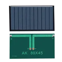 Panneau solaire 80x45mm 5V 75mA, panneau de colle goutte, panneaux solaires en silicium, panneau polycristallin pour lumière de jardin, accessoires électriques 2