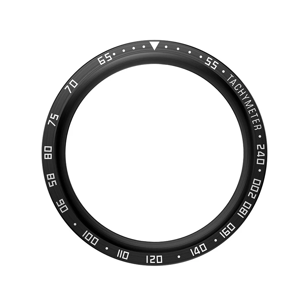Sleek Rotating Metal Bezel Ring with Time Scale Protective Cover
